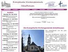 Tablet Screenshot of kirche-schatthausen.de